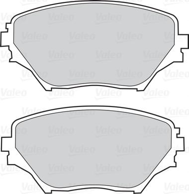 Valeo 302033 - Bromsbeläggssats, skivbroms xdelar.se