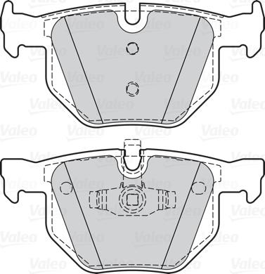 Valeo 302075 - Bromsbeläggssats, skivbroms xdelar.se