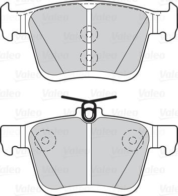 Valeo 302146 - Bromsbeläggssats, skivbroms xdelar.se