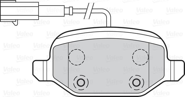 Valeo 302140 - Bromsbeläggssats, skivbroms xdelar.se