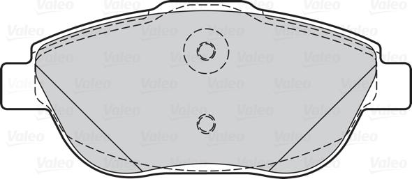 Valeo 302148 - Bromsbeläggssats, skivbroms xdelar.se