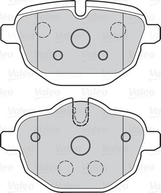 Valeo 302159 - Bromsbeläggssats, skivbroms xdelar.se