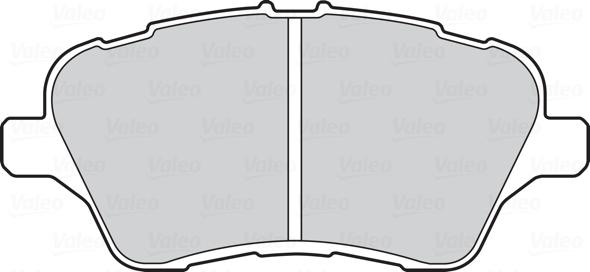 Valeo 302153 - Bromsbeläggssats, skivbroms xdelar.se