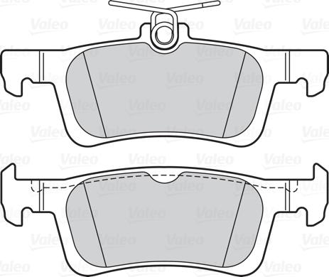 Valeo 302161 - Bromsbeläggssats, skivbroms xdelar.se