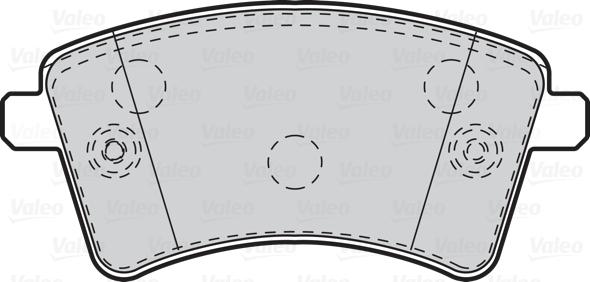 Valeo 302108 - Bromsbeläggssats, skivbroms xdelar.se