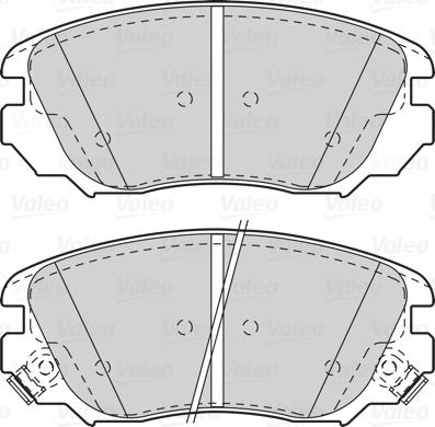 Valeo 302118 - Bromsbeläggssats, skivbroms xdelar.se