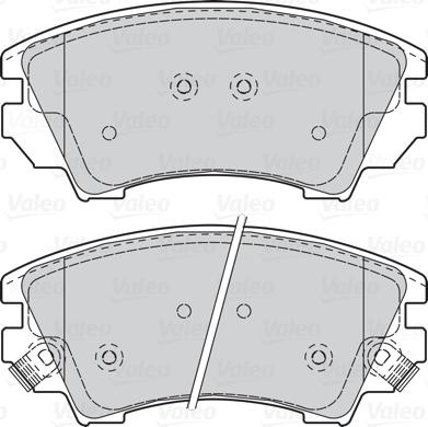 Valeo 302117 - Bromsbeläggssats, skivbroms xdelar.se