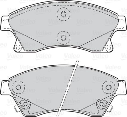 Valeo 302130 - Bromsbeläggssats, skivbroms xdelar.se