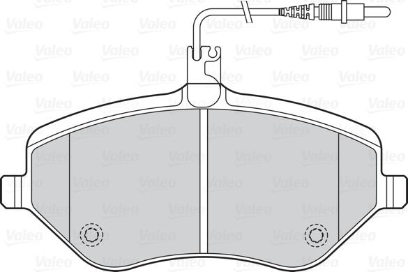 Valeo 302131 - Bromsbeläggssats, skivbroms xdelar.se