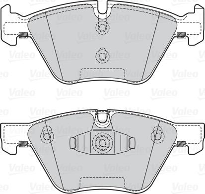 Valeo 302132 - Bromsbeläggssats, skivbroms xdelar.se