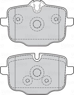 Valeo 302137 - Bromsbeläggssats, skivbroms xdelar.se