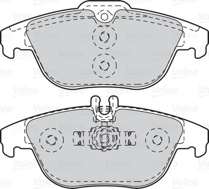 Valeo 302121 - Bromsbeläggssats, skivbroms xdelar.se