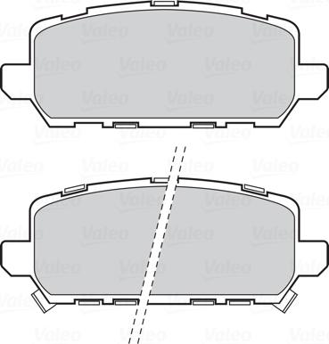 Valeo 302314 - Bromsbeläggssats, skivbroms xdelar.se