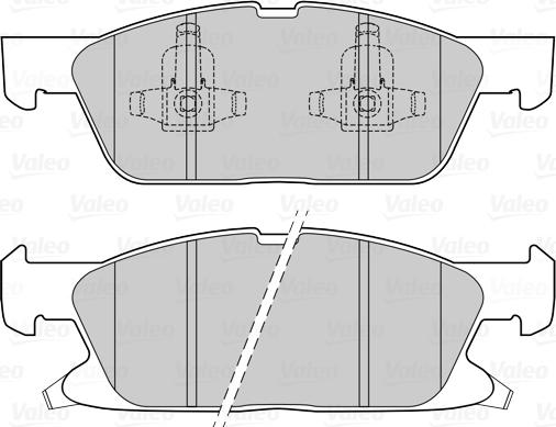 Valeo 302311 - Bromsbeläggssats, skivbroms xdelar.se