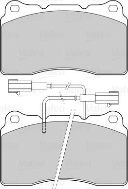 Valeo 302318 - Bromsbeläggssats, skivbroms xdelar.se