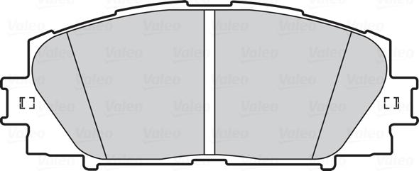 Valeo 302334 - Bromsbeläggssats, skivbroms xdelar.se