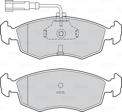 Valeo 302330 - Bromsbeläggssats, skivbroms xdelar.se