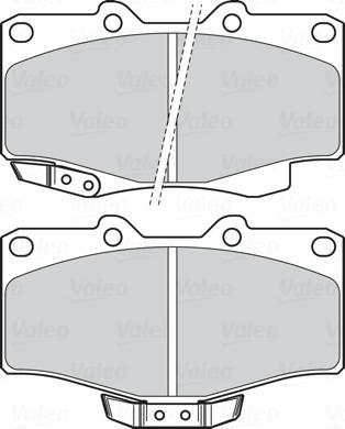 Valeo 302331 - Bromsbeläggssats, skivbroms xdelar.se