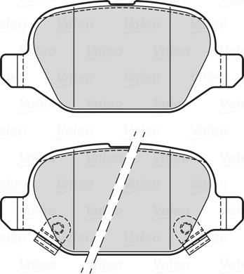 Valeo 302338 - Bromsbeläggssats, skivbroms xdelar.se