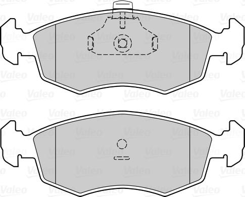 Valeo 302329 - Bromsbeläggssats, skivbroms xdelar.se