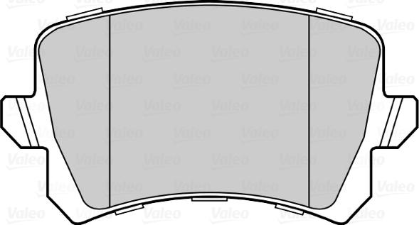 Valeo 302258 - Bromsbeläggssats, skivbroms xdelar.se