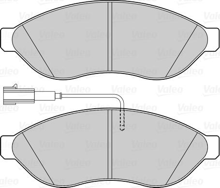 Valeo 302263 - Bromsbeläggssats, skivbroms xdelar.se