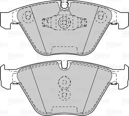 Valeo 302262 - Bromsbeläggssats, skivbroms xdelar.se