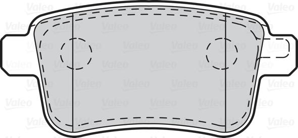 Valeo 302216 - Bromsbeläggssats, skivbroms xdelar.se