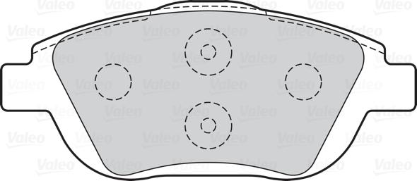 Valeo 302218 - Bromsbeläggssats, skivbroms xdelar.se