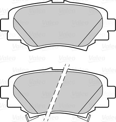 Valeo 302288 - Bromsbeläggssats, skivbroms xdelar.se