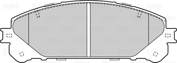 Valeo 302224 - Bromsbeläggssats, skivbroms xdelar.se