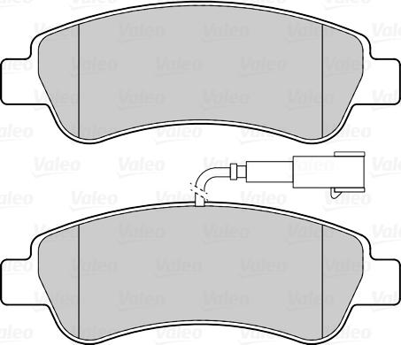 Valeo 302223 - Bromsbeläggssats, skivbroms xdelar.se