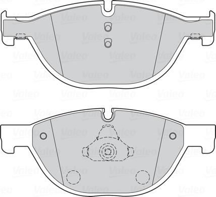 Valeo 302275 - Bromsbeläggssats, skivbroms xdelar.se