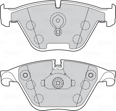 Valeo 302273 - Bromsbeläggssats, skivbroms xdelar.se