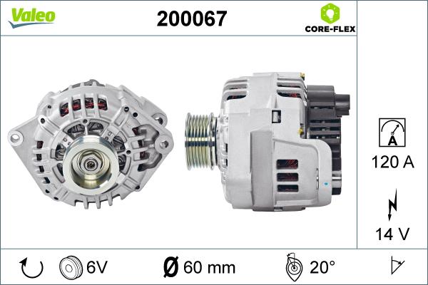 Valeo 200067 - Generator xdelar.se