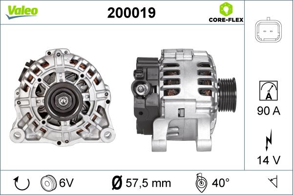 Valeo 200019 - Generator xdelar.se