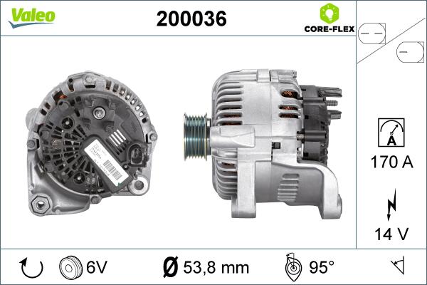 Valeo 200036 - Generator xdelar.se