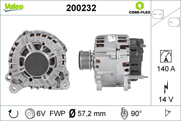 Valeo 200232 - Generator xdelar.se