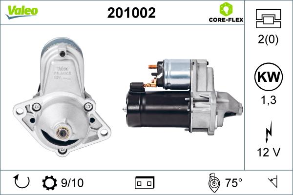 Valeo 201002 - Startmotor xdelar.se