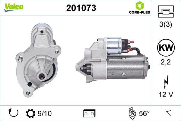 Valeo 201073 - Startmotor xdelar.se