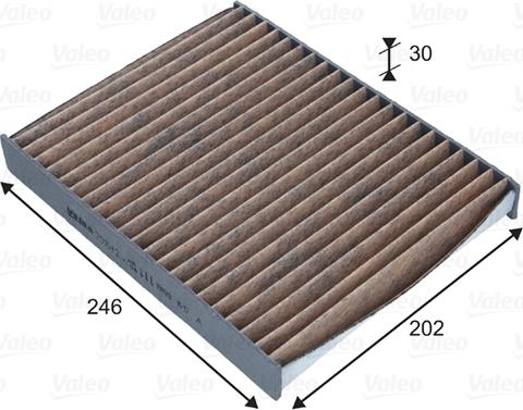 Valeo 701042 - Filter, kupéventilation xdelar.se