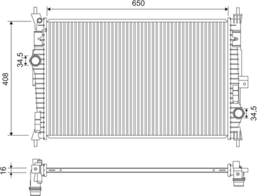 Valeo 701173 - Kylare, motorkylning xdelar.se