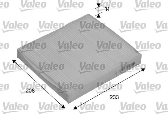 Valeo 715510 - Filter, kupéventilation xdelar.se