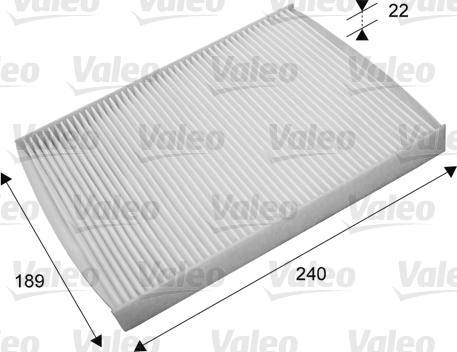 Valeo 715660 - Filter, kupéventilation xdelar.se