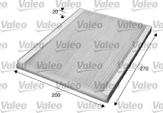 Valeo 715609 - Filter, kupéventilation xdelar.se