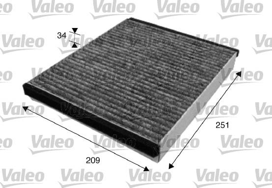 Valeo 715628 - Filter, kupéventilation xdelar.se