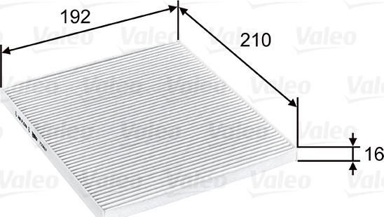 Valeo 715807 - Filter, kupéventilation xdelar.se