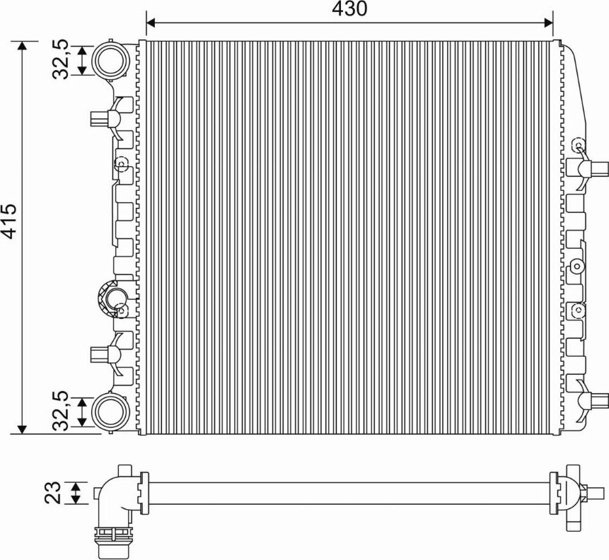 Valeo 733062 - Kylare, motorkylning xdelar.se