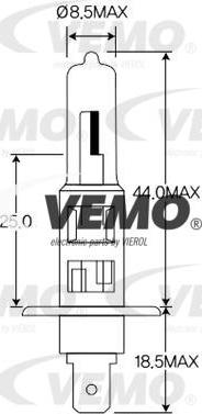 Vemo V99-84-0012 - Glödlampa, fjärrstrålkastare xdelar.se