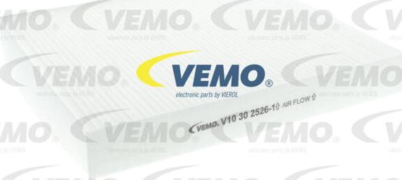 Vemo V10-30-2526-1 - Filter, kupéventilation xdelar.se